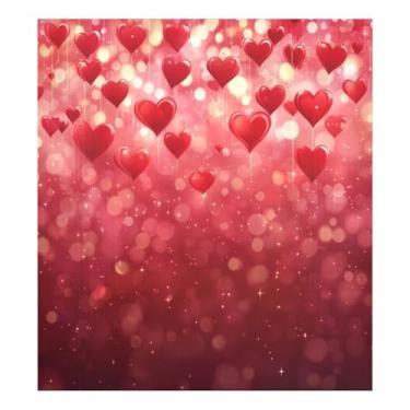 Imagem de Blueangle Coração Dia dos Namorados, capa magnética para lava-louças, decoração de capa frontal para lava-louças, adesivos de eletrodomésticos, adesivos de eletrodomésticos, 58 cm C x 66 cm, adesivo