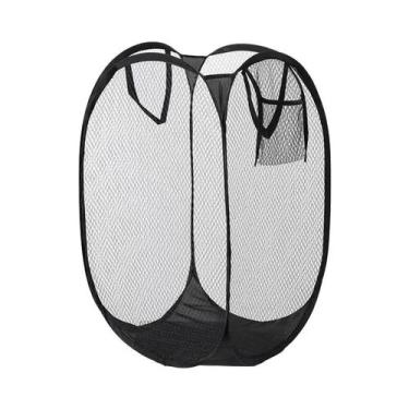 Imagem de Cesto De Roupa Suja Dobrável De Grande Capacidade Com Estrutura Ventil
