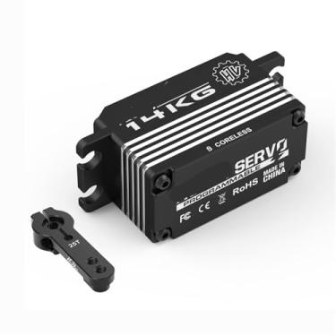 Imagem de Caixa de alumínio programável A62CLS 14KG 7,4V alta velocidade baixo perfil motor de direção RC servo 1 peça (A62CLS 14 kg servo)