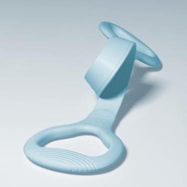 Imagem de 1 pulseira de resistência elástica figura 8 – perfeita para ioga, expansão de peito, alongamentos de braço e perna, equipamentos de fitness e acessórios esportivos de proteção azul