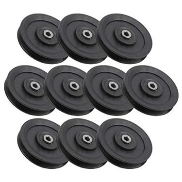 Imagem de KIMISS Polia de Rolamento Fitness de Náilon 115mm, 10 Peças para Academia Em Casa, Treinamento de Força, Acessórios de Equipamentos de Exercício