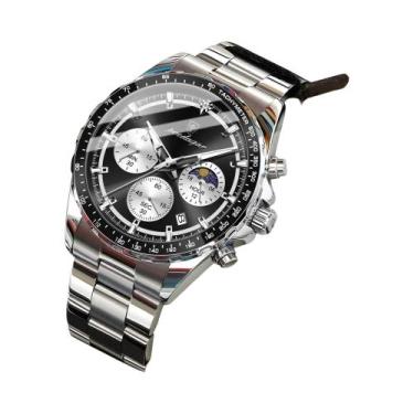 Imagem de Relógio Esportivo Masculino POEDAGAR À Prova D'Água Em Aço Inoxidável 