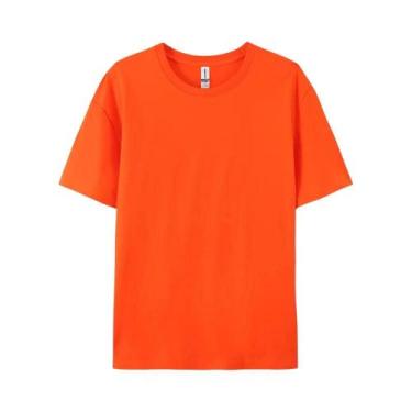 Imagem de Camisetas Femininas De Algodão 100% Lisas Esportivas De Manga Curta Br