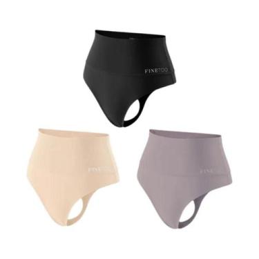 Imagem de Calcinhas plus Size Sem Costura De Cintura Alta Para Mulheres, G-Strin