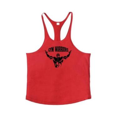 Imagem de Camisetas De Algodão Masculinas Para Academia, Estilo V-Back, Sem Mang