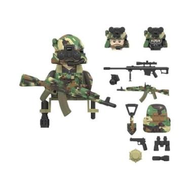 Imagem de Blocos De Montar Militares SWAT Forças Especiais Soldado Comando Políc