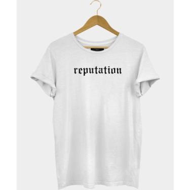 Imagem de Camiseta Feminina Taylor Swift Reputation Baby Look, Branco, M