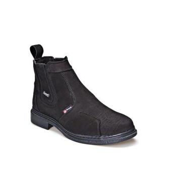 Imagem de Botina Masculina Vaquejada Vaqueiro Em Couro Legítimo Amarok, 39