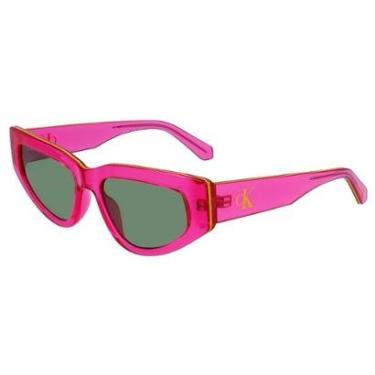 Imagem de Óculos de Sol Calvin Klein Jeans CKJ23603S 675 - Rosa 53-Feminino