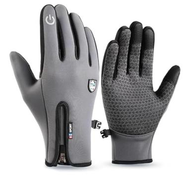 Imagem de Luvas esportivas de inverno, luvas térmicas antiderrapantes à prova d'água e à prova de vento, para homens e mulheres