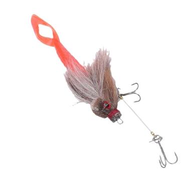 Imagem de Fabater Isca de Pesca de Rato Macio de Silicone, Design Realista para Pesca Em água Salgada, Mar Profundo, Leve e Portátil para Pescadores Em Movimento (Marrom)