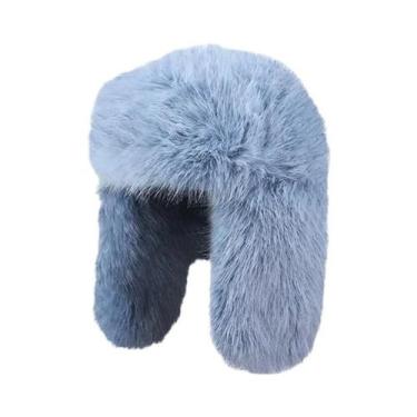 Imagem de Chapéu Bomber De Pelúcia Imitando Pele De Mink Para Homens E Mulheres,