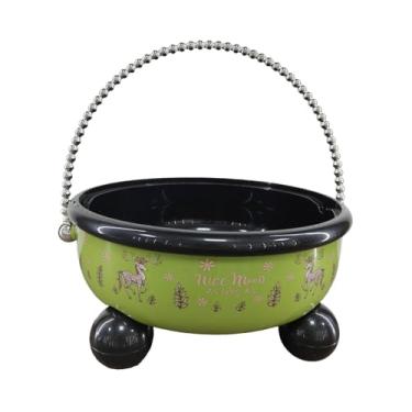 Imagem de Generic Fruteira com pedestal, bandeja para frutas, suporte decorativo criativo para vegetais, ideal para de cozinha, centro de mesa, Verde