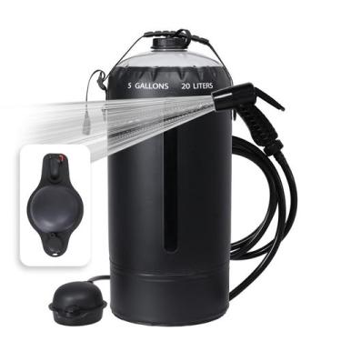 Imagem de Bolsa de chuveiro solar portátil Aircity para acampamento, bomba de pé