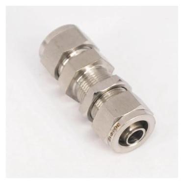 Imagem de Encaixe Mangueira ODxID 12 x 8 mm 304 Anteparo de Aço Inoxidável Encaixe Rápido Adaptador Conector de Encaixe de Mangueira WWECCQIJ