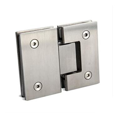 Imagem de 2 peças de dobradiça de porta de parede de aço inoxidável 304 180 graus, dobradiça de porta de chuveiro de vidro de montagem faça você mesmo, dobradiças de aço inoxidável para casa de banho