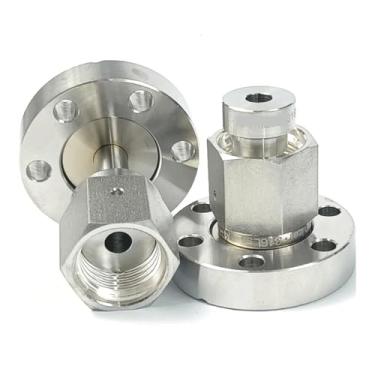 Imagem de CF16 para 1/10.2 cm acoplador macho fêmea VCO Adater SUS316L conector de encaixe de tubulação de aço inoxidável água gás óleo (CF16 a 1 4 VCO F)