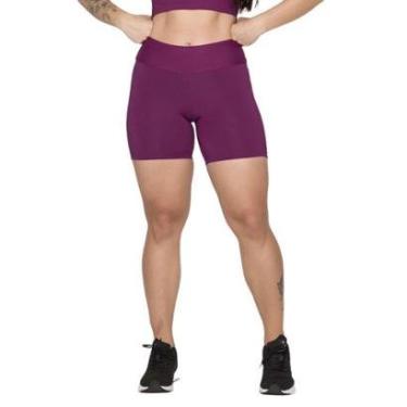 Imagem de Short Vlast Animal Print Tecido Grosso Zero Transparencia Cos Alto Academia Fitness Feminino 1047-Feminino