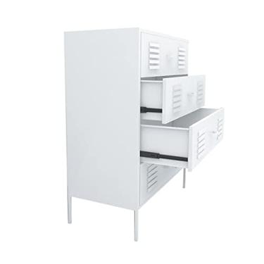 Imagem de U5GAAALPPQ9 Armário de arquivo nórdico de metal para móveis de escritório armário balde largo 4 gavetas armários de armazenamento armário de sala de estar luxo leve armário de arquivo (cor: dourado