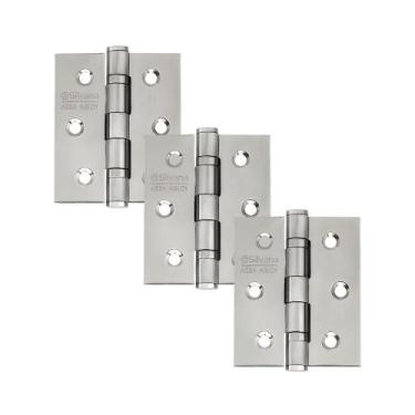 Imagem de Dobradiça para Porta Silvana 3" com Rolamento 882 Embutir 25kg Inox 20