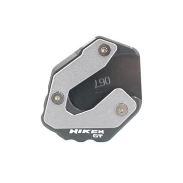 Imagem de Anti-derrapante Para niken 2018-2020 gt 2019-2023 2022 cnc kickstand pé suporte lateral extensão almofada placa de ampliar(Gray GT)