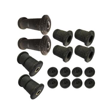 Imagem de Kit Buchas Mola Traseiro Jumelo Anti Ruído Frontier Até 2012