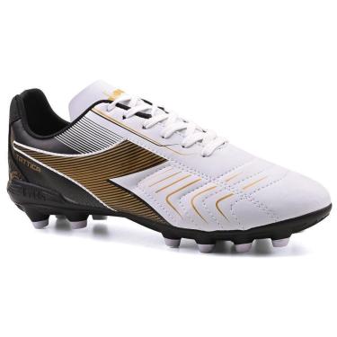 Imagem de Chuteira Unissex Diadora Tattica Elite Campo Branco e Preto-Unissex