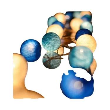 Imagem de Luzes De Fada Em Cordão De Algodão Com Lâmpadas LED Para Decoração De 