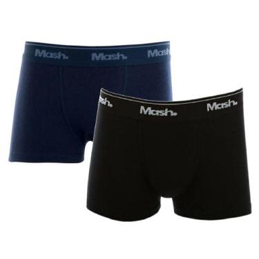 Imagem de Kit c/12 Cuecas Boxer Mash Infantil 110.07, Marinho, Preto, G