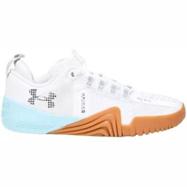 Imagem de Tênis Under Armour Tribase Reign 6 Feminino Branco Azul-Feminino