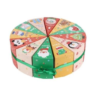 Imagem de 12 Caixas De Calendário Do Advento De Natal DIY Reutilizáveis Em Papel