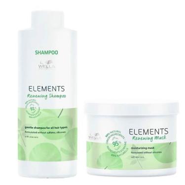 Imagem de Wella Professionals Elements Renewing Kit  Shampoo + Máscara, Kit