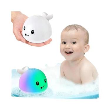 Imagem de Brinquedo De Banho Baleia Iluminada Para Crianças, Brinquedos De Banho