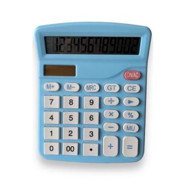 Imagem de Calculadora Mesa Visor Grande 12 Dígitos Solar E Pilha - Calculadora D