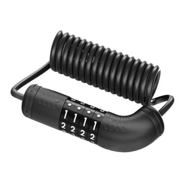 Imagem de de capacete | Material de ciclismo retrátil leve e antirroubo | Fechadura de combinação pequena, para ciclismo, deslocamento, cidade, montanha, estrada, viagem, ao ar livre, escola, guidão, rack