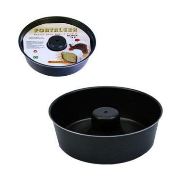 Imagem de Forma / assadeira de aluminio para bolo / torta / pudim com tubo black