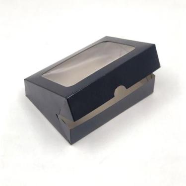 Imagem de 20 Caixas de Papel Cartão ou Kraft Com Visor- 15x11x3,5  Para Presente