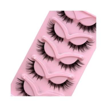 Imagem de Cílios Postiços Olho De Gato Efeito Natural HBZGTLAD, Leves E Volumoso