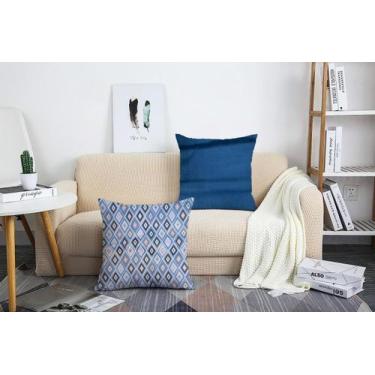 Imagem de Kit 2 Capas para Almofadas 45x45cm Decorativas Luxo Sala Quarto Sofá -