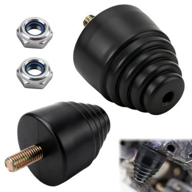 Imagem de 2 peças de amortecedor de suspensão, amortecedores de suspensão traseira de borracha para abstenção de choque e amortecimento, kit de batentes com porcas, rolha multiuso para carros, caminhões, vans