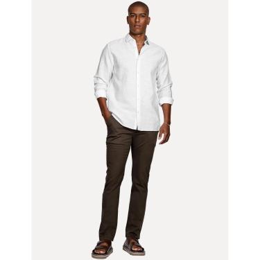 Imagem de Camisa Aramis Masculina Regular Slim Linho Branco-Masculino