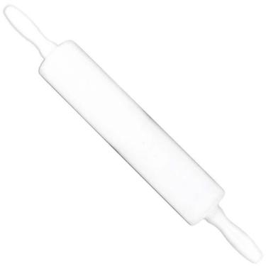 Imagem de Rolo de Abrir Massa 39cm Maciço Plástico Para Cozinha Macarrão Pizza P