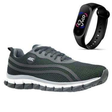 Imagem de Tênis Masculino Confortável Leve Caminhada Trabalho Academia Dia a Dia