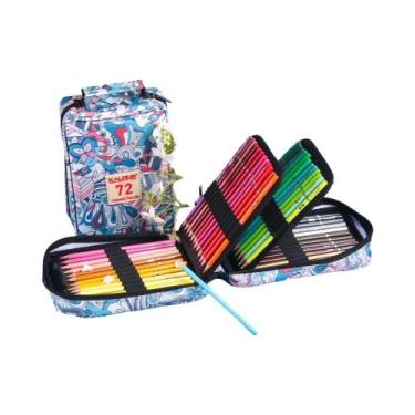 Imagem de Conjunto De Lápis De Cor a Óleo Profissionais 50 72 180 240 300 Peças 