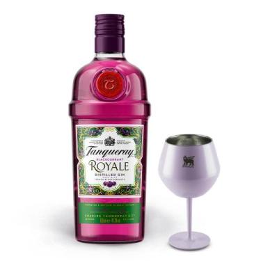 Imagem de Kit Tanqueray Royale Dark Berry 700ml + Taça Térmica Stanley Lilás 414