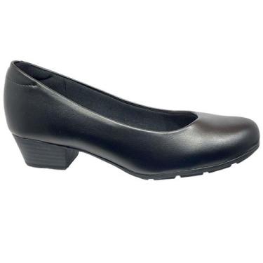 Imagem de Sapato Scarpin Modare Salto Baixo Grosso 7032.500, Preto, 36