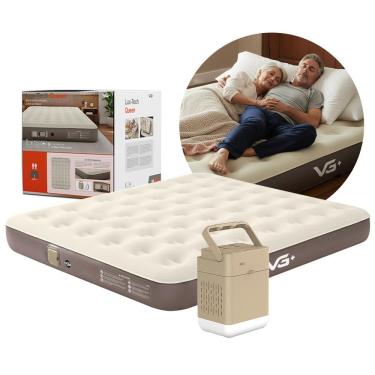 Imagem de Colchão Inflável Casal Queen Lux Tech Resistente com Bomba Lítio USB VG Plus