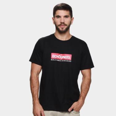 Imagem de Camiseta Ecko Unltd Crom Masculina, Preto, M