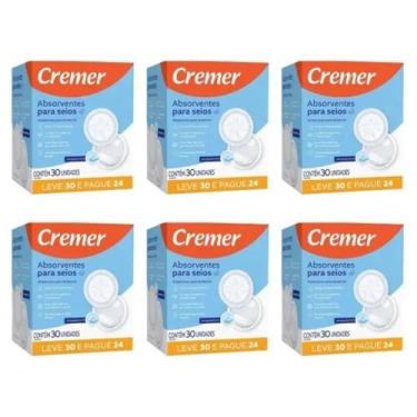 Imagem de Absorvente Cremer Para Seios Kit Com 6 Pacotes Leve 180 Pague 144 Unid