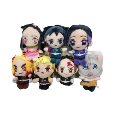 Imagem de Chaveiro De Pelúcia Anime Demon Slayer: Bonecos Akaza, Rui, Iguro, Oba